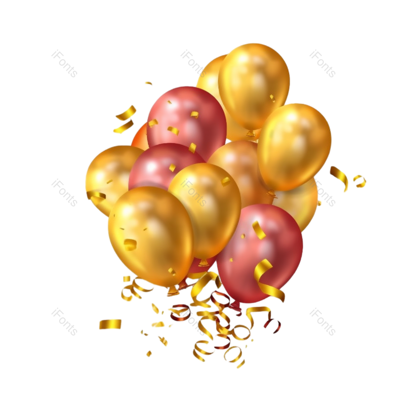 装饰图片,节日元素,立体PNG,粉色气球免抠素材